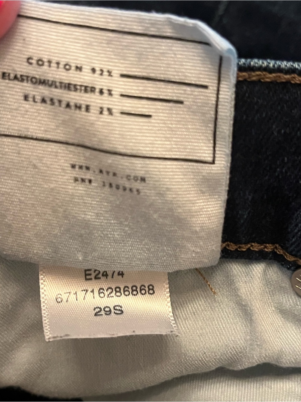 AYR Straight Leg Dark Blue Jeans - Picture 9 of 11